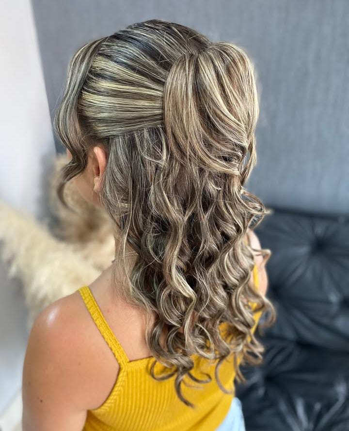 Penteado glamouroso